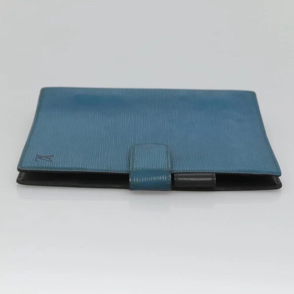 LOUIS VUITTON Epi Agenda GM Day Planner Cover Blue R20065 LV Auth - Picture 9 of 14